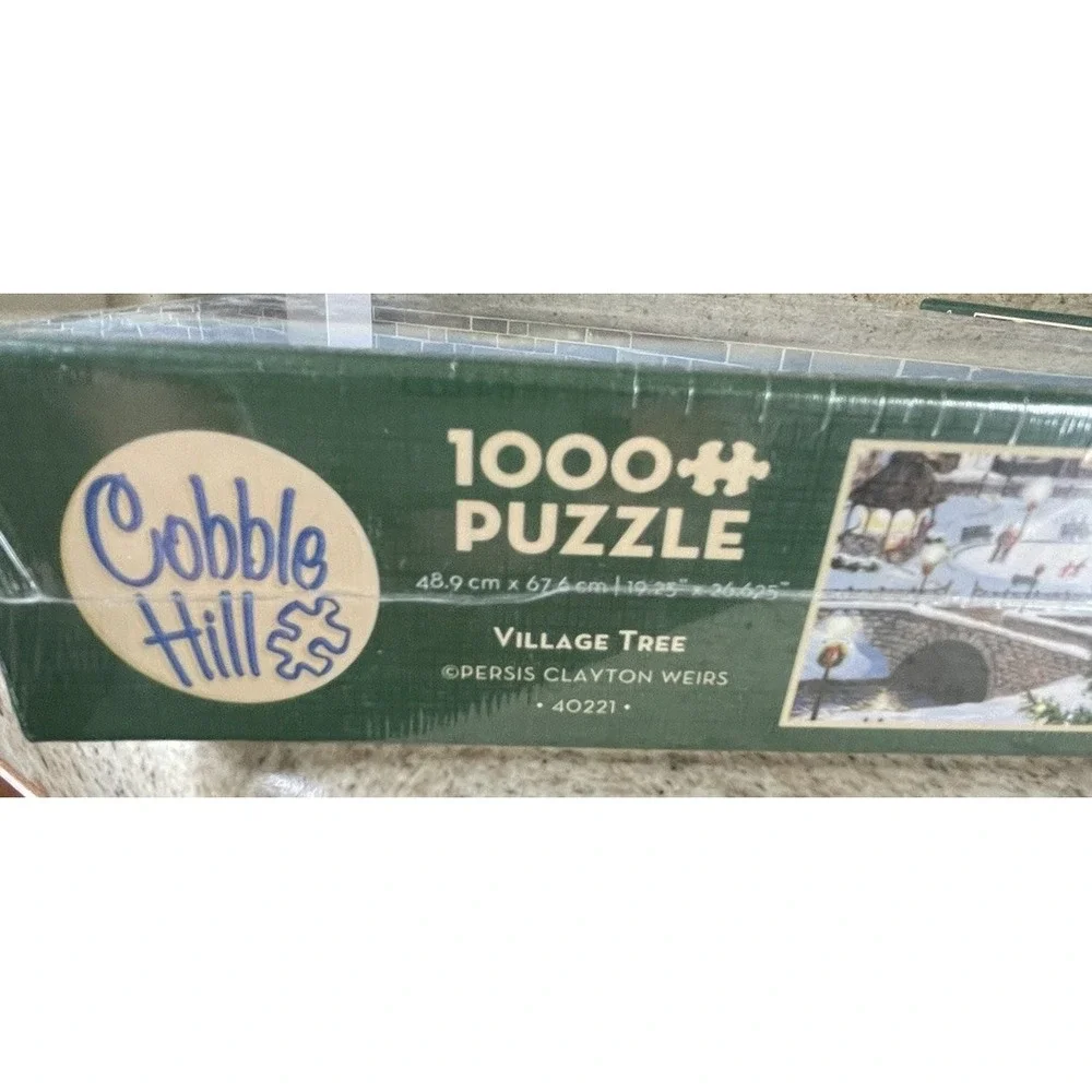 Cobble Hill Village Tree Christmas 1000 Piece Puzzle‎ New Sealed
